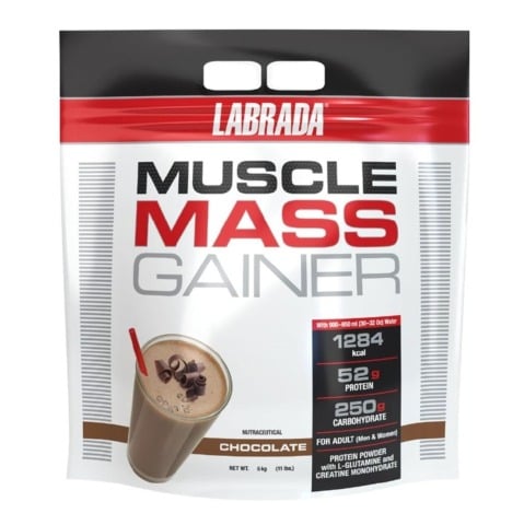 1 - Labrada Muscle Mass Gainer,  11 lb  Chocolate 