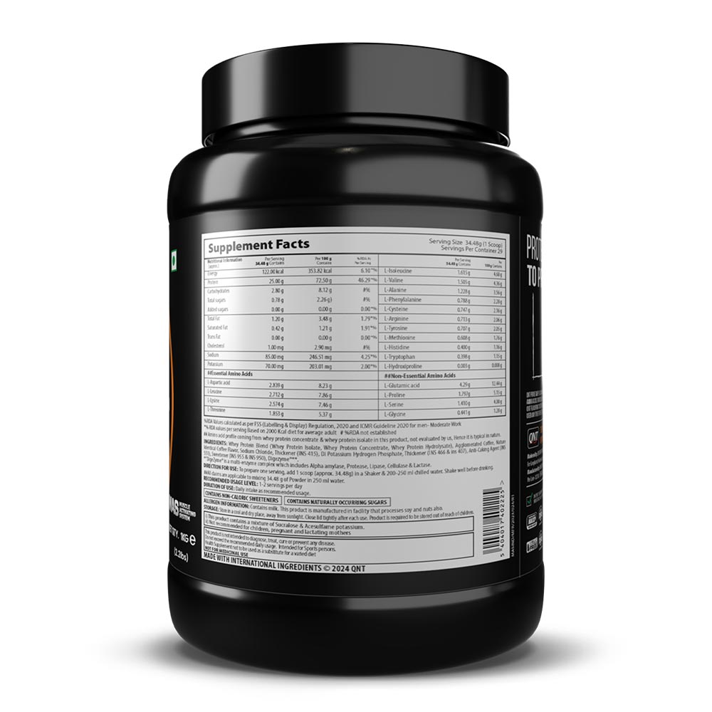4 - QNT Prime Whey,  2.2 lb  Coffee 
