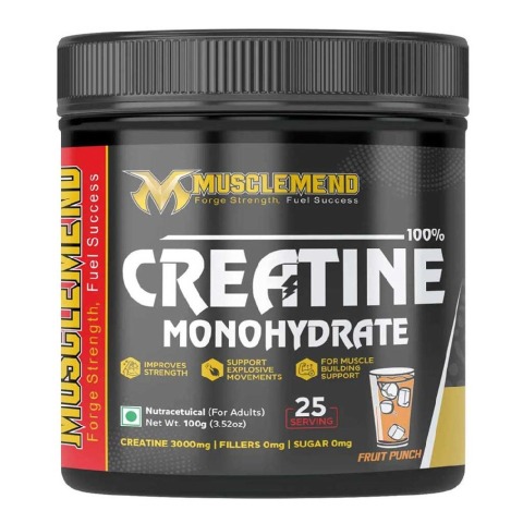 1 - Musclemend 100% Creatine Monohydrate,  Fruit Punch  0.22 lb 
