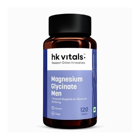 2 - HealthKart HK Vitals Magnesium Glycinate,  Unflavoured - Men  120 tablet(s) 