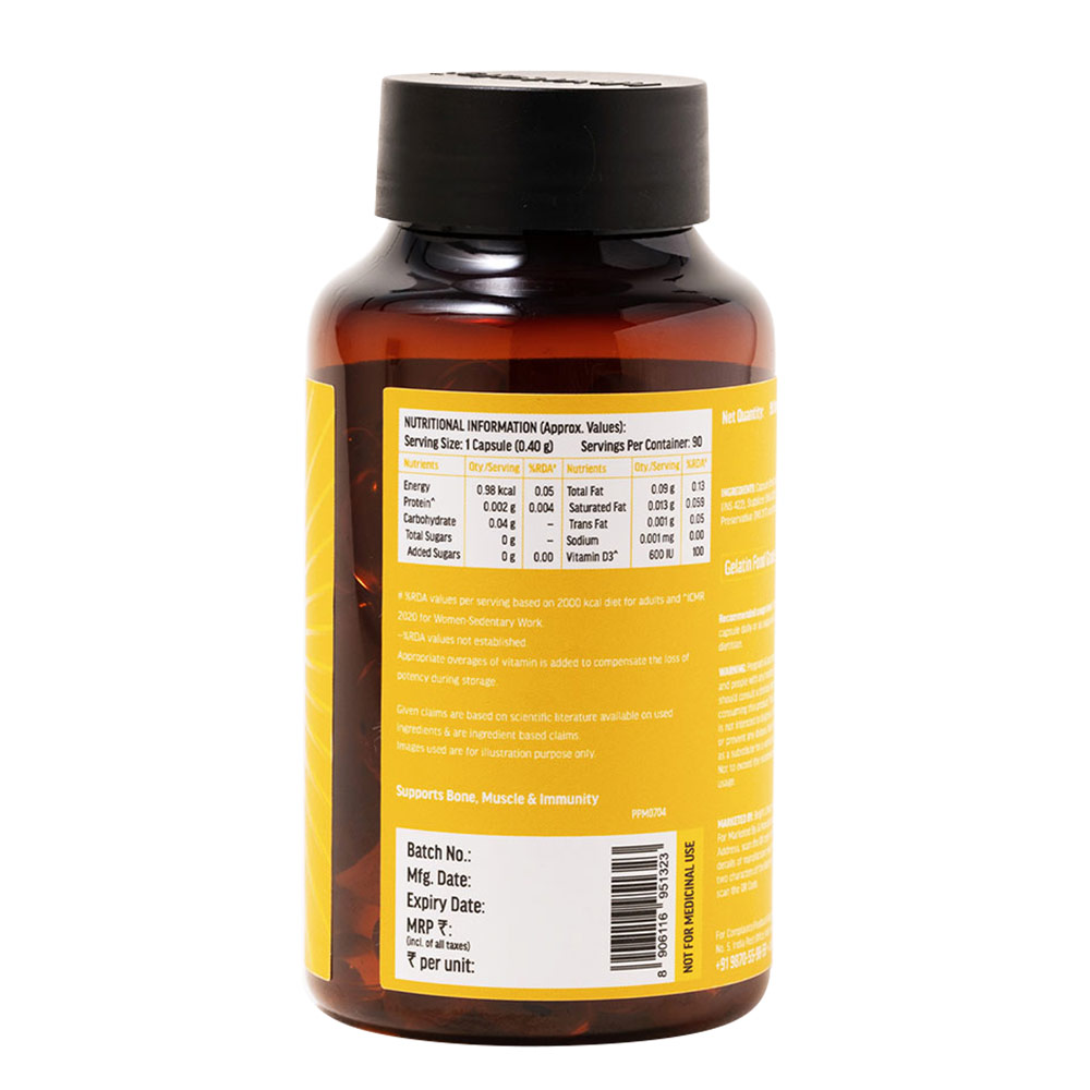 10 - HK Vitals Vitamin D3,  90 capsules