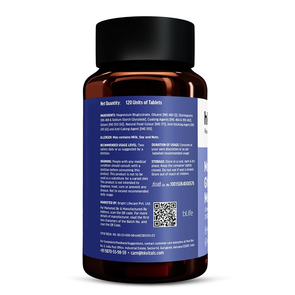 11 - HK Vitals Magnesium Glycinate,  Men  120 tablet(s)