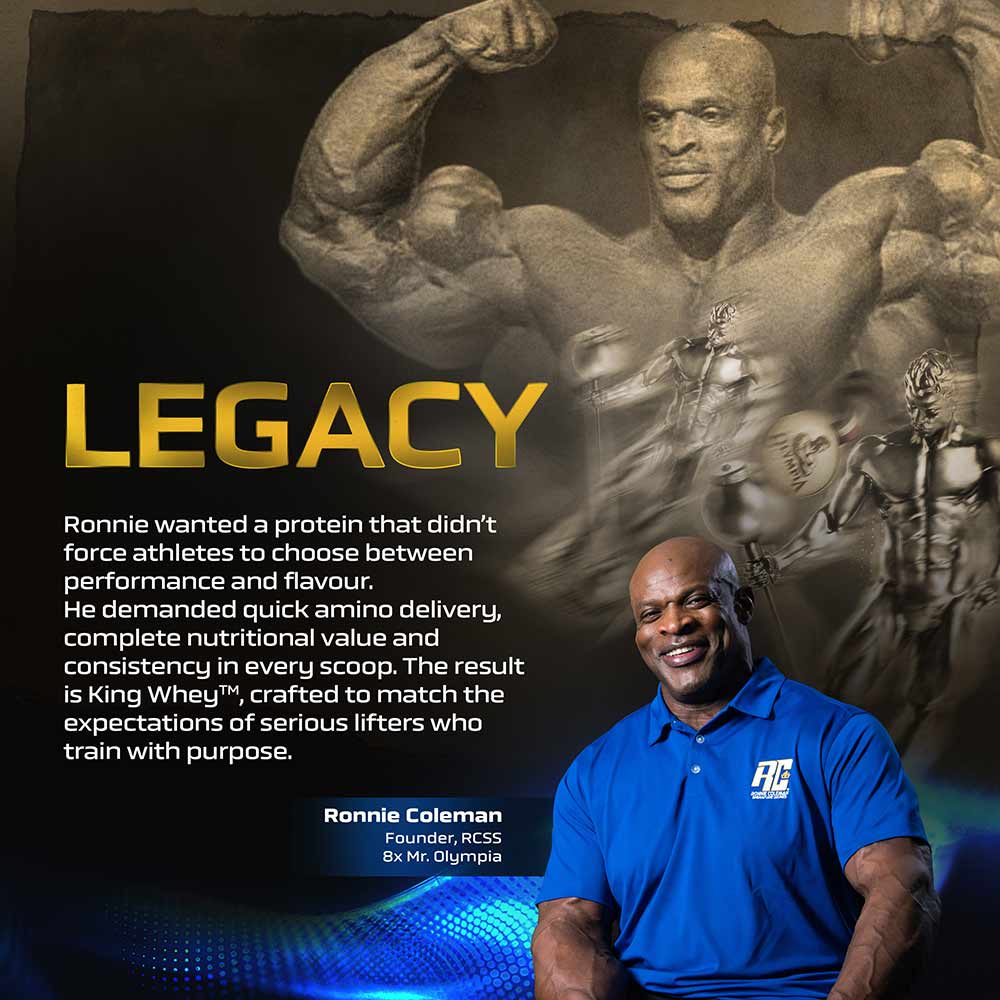 5 - Ronnie Coleman King Whey Protein,  5 lb  Chocolate Brownie