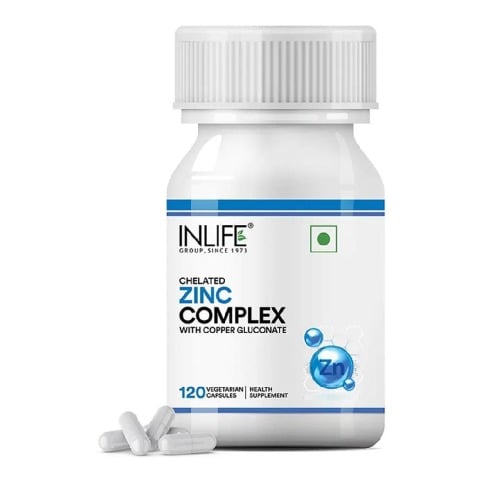 1 - INLIFE Chelated Zinc Complex,  120 veggie capsule(s) 