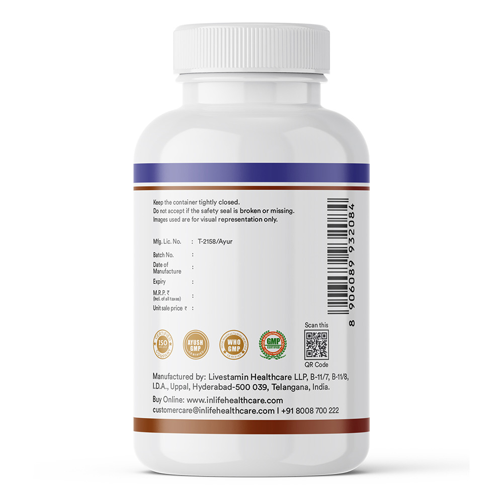 4 - INLIFE Extra Virgin Cold Pressed Flaxseed Oil 1000mg with Omega 3 6 9,  60 softgels 