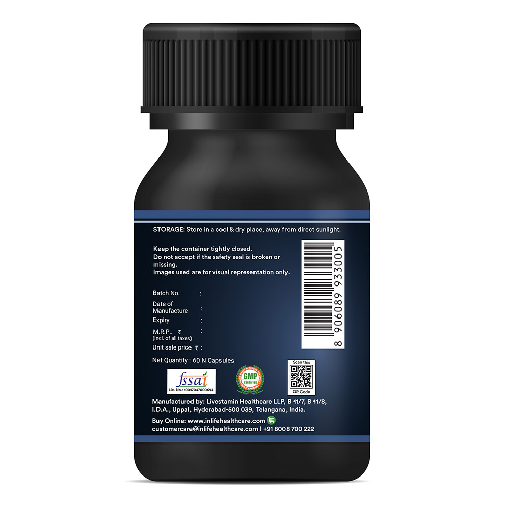 5 - INLIFE Biotin,  60 veggie capsule(s)  Unflavoured 