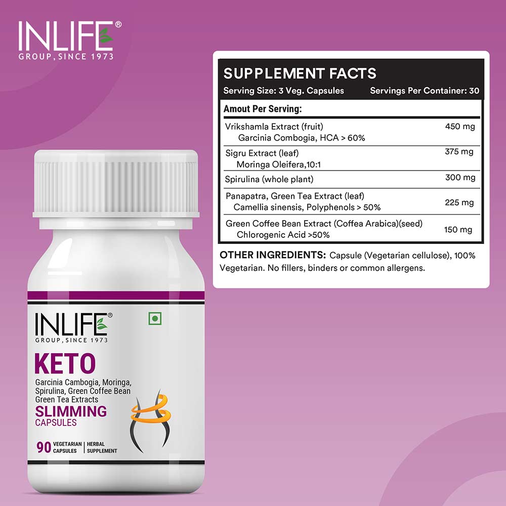 6 - INLIFE Keto Slimming,  90 capsules  Unflavoured 