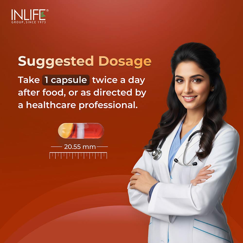 8 - INLIFE Krill Oil Omega 3 (500 mg),  30 capsules 