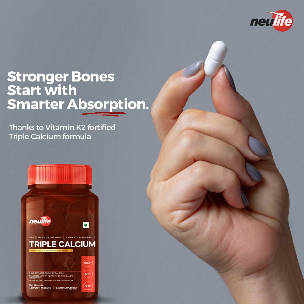 4 - Neulife Triple Calcium,  Unflavoured  120 tablet(s) 