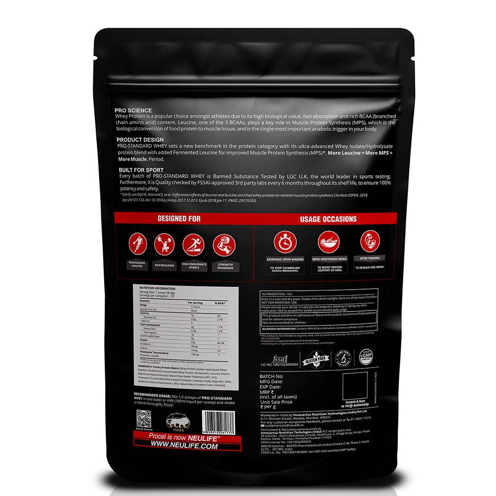 4 - Neulife Pro Standard Whey,  0.99 lb  Mango Lassi 