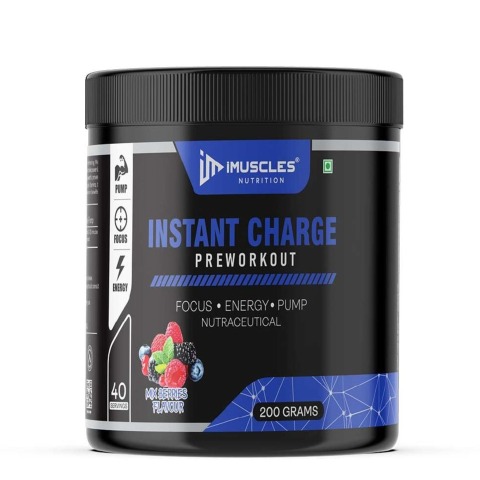 1 - iMuscles Nutrition Instant Charge Pre Workout,  0.44 lb  Mixed Berries 