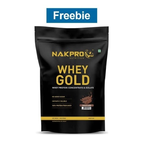 Nakpro Whey Gold Protein Concentrate,  2.2 lb  Chocolate 