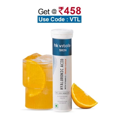 HealthKart HK Vitals Hyaluronic Acid Effervescent,  Orange  15 tablet(s) 