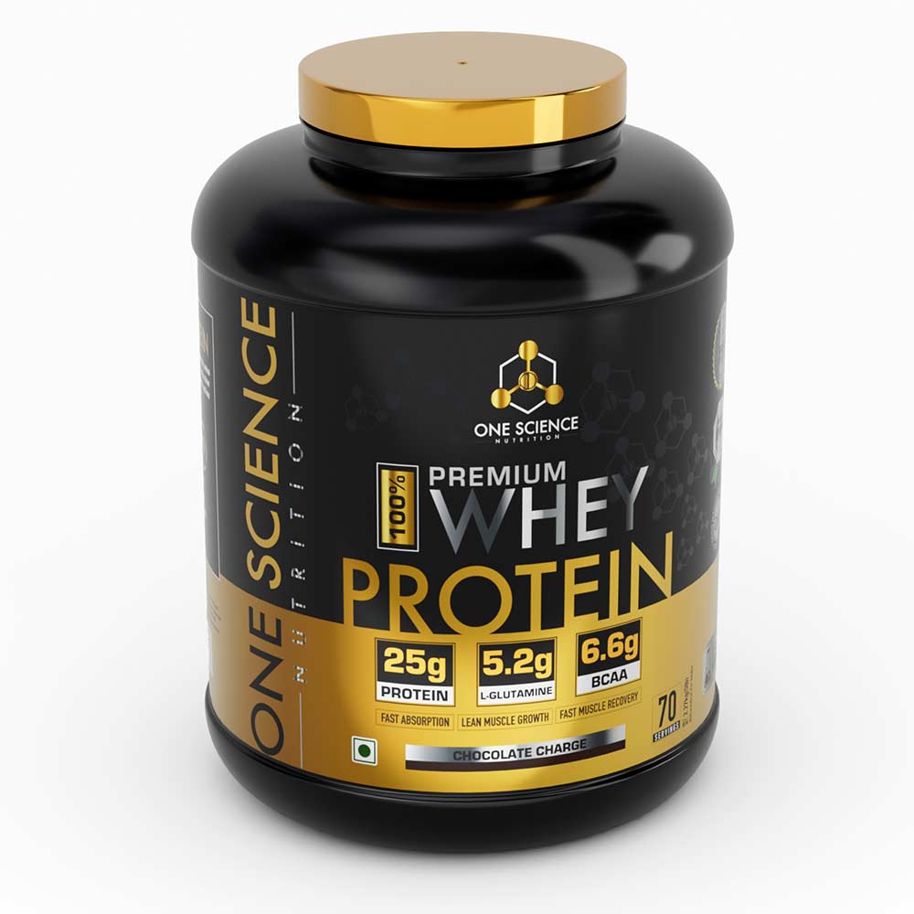 11 - One Science 100% Premium Whey Protein,  5 lb  Chocolate Charge - with Free 150g Creatine 