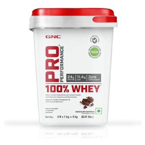 1 - GNC Pro Performance 100% Whey Protein, 8.81 lb Chocolate Supreme