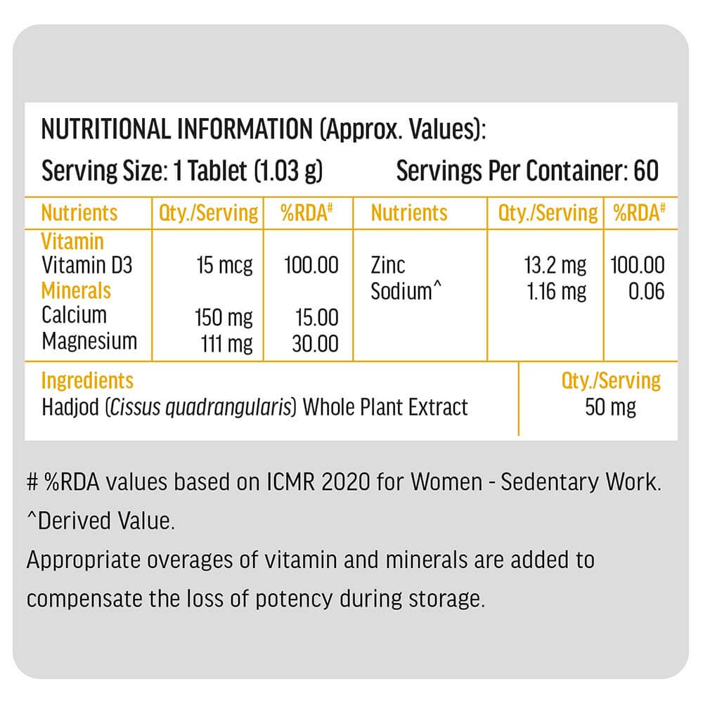 9 - HealthKart HK Vitals Calcium,  60 tablet(s)  Unflavoured