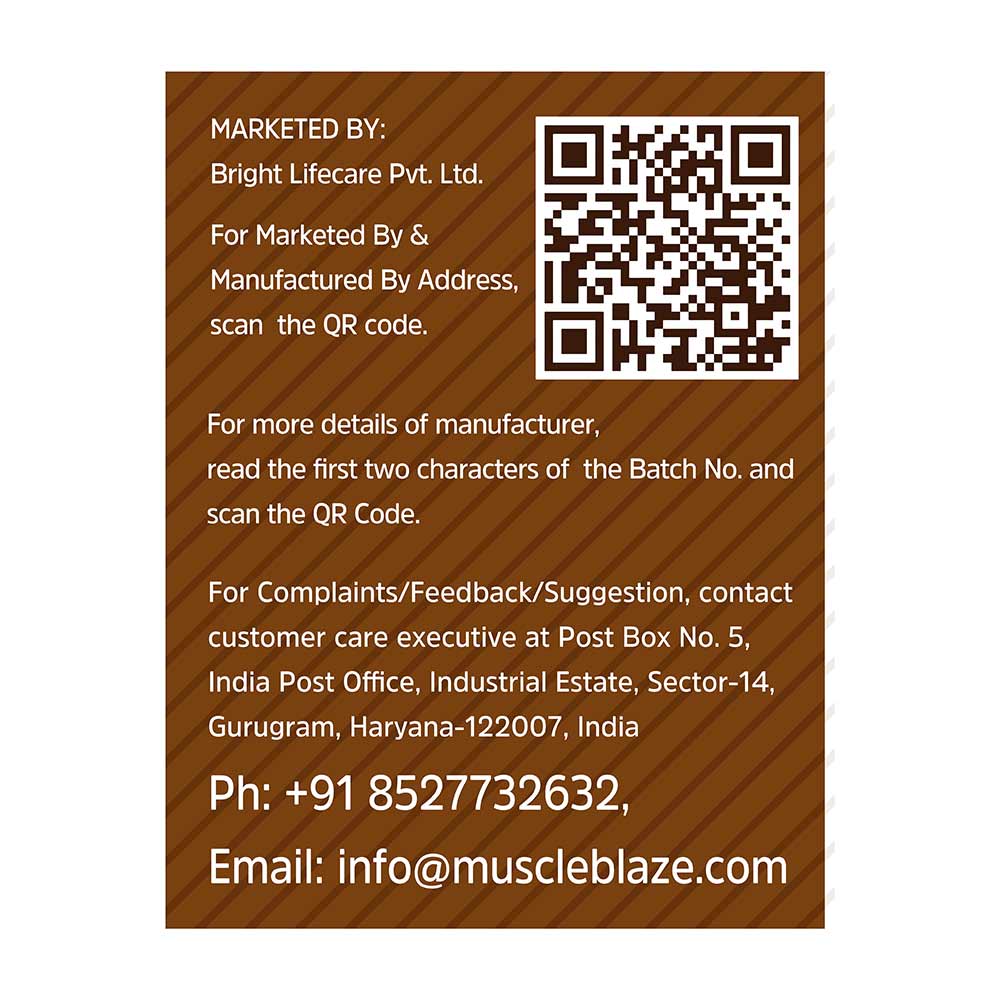 6 - MuscleBlaze High Protein Oats,  400 g  Dark Chocolate 