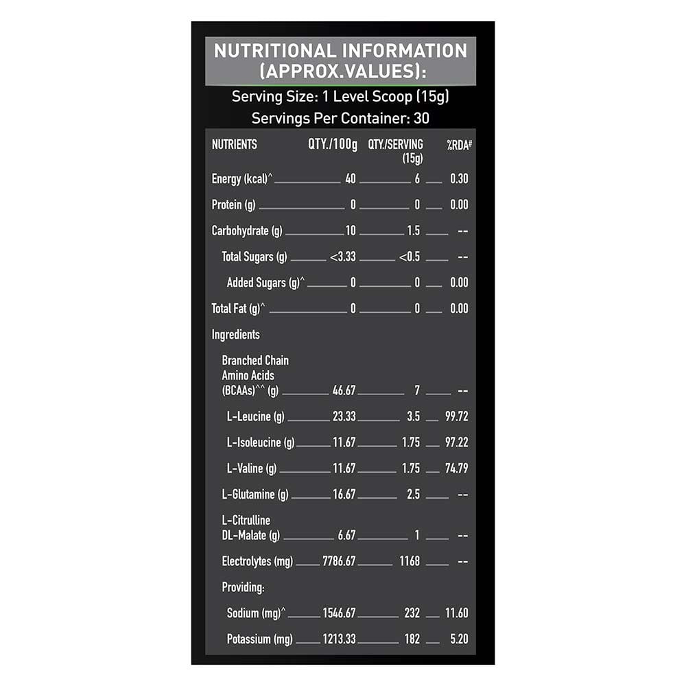 5 - MuscleBlaze BCAA Pro, 0.99 lb 30 Servings Blueberry Lemonade