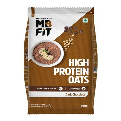 2 - MuscleBlaze High Protein Oats,  400 g  Dark Chocolate 