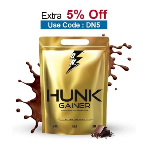 Divine Nutrition Hunk Gainer,  2.2 lb  Belgium Chocolate 