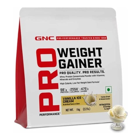 1 - GNC Pro Performance Weight Gainer,  2.2 lb  Vanilla Ice Cream 