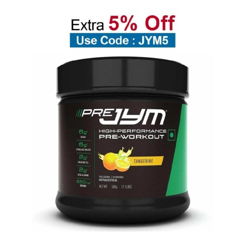 JYM High Performance Pre-Workout, 1.1 lb Tangerine