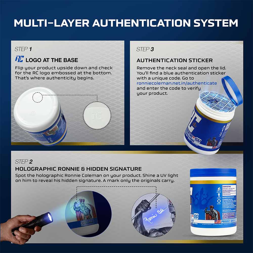 7 - Ronnie Coleman Signature Series Creatine XS,  Unflavoured  0.66 lb