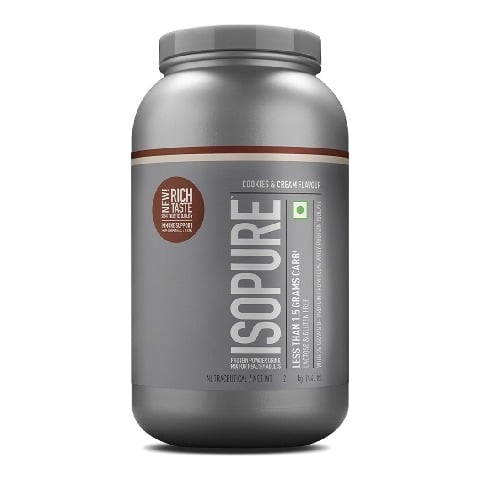 Isopure 100% Whey Protein Isolate,  4.4 lb  Low Carb - Cookies & Cream 