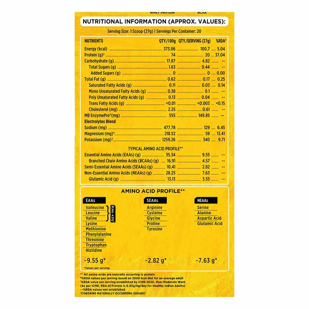 10 (7 - MuscleBlaze Biozyme Clear Whey Isolate,  1.19 lb  Icy Lemonade