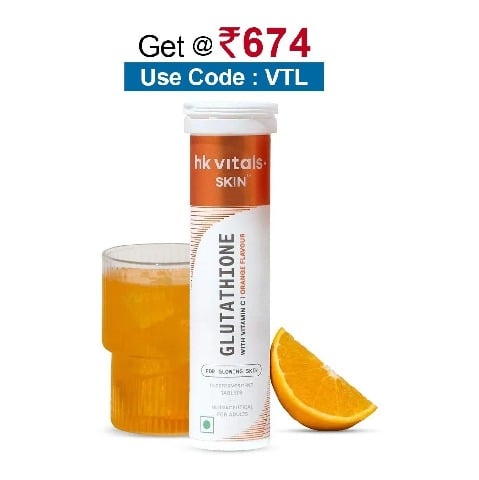 HealthKart HK Vitals Glutathione Effervescent, Orange 15 tablet(s)