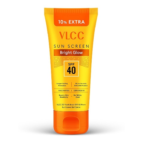 1 - VLCC Bright Glow 3D Youth Boost Sunscreen Gel Cream,  100 g  Saxifraga & Morus Bombycis Extracts 