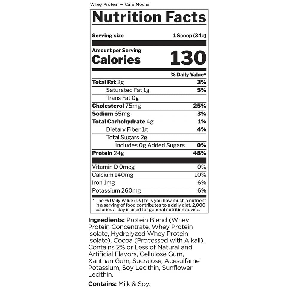 3 - Rule One 100% Whey Protein,  2.02 lb  Cafe Mocha 