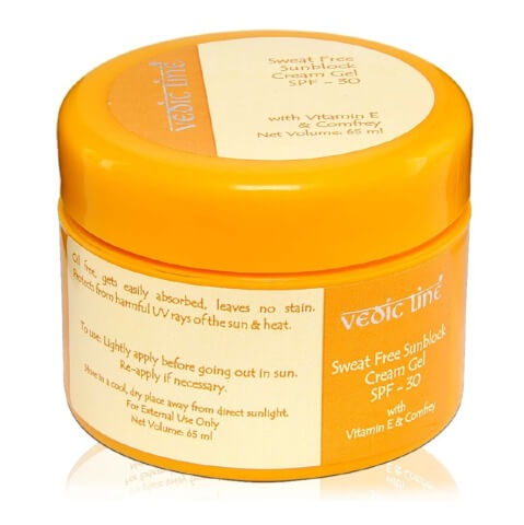 Vedic Line Sweat Free Sunblock Cream Gel SPF 30