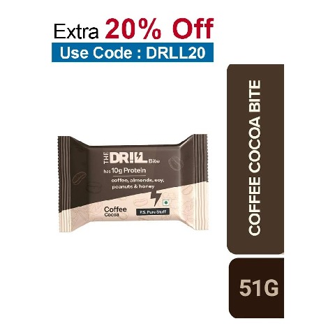 The Drill Protein Bite 10g Protein, 6 bar(s) Coffee Cocoa
