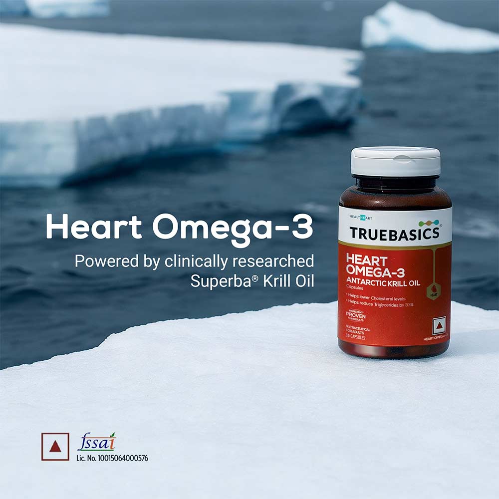 2 - TrueBasics Heart Omega-3 Antarctic Krill Oil,  30 capsules