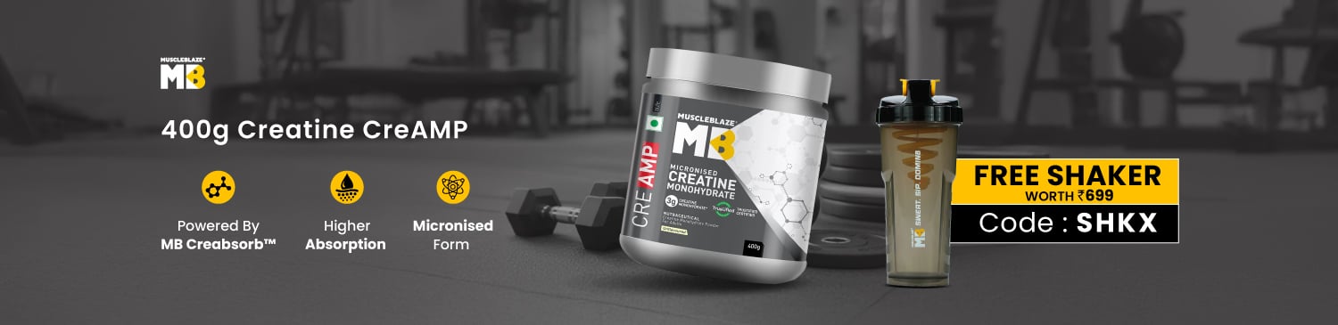 MB Creatine Monohydrate CreAMP, 400g, Unflavoured | Free Shaker | SHKX