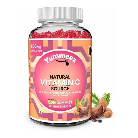 1 - Naturyz Natural Vitamin C with Zinc,  50 gummies  Tamarind 