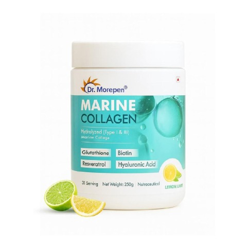 9 - Dr. Morepen Marine Collagen Skin Protein,  250 g  Chocolate 