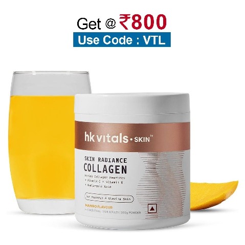 HealthKart HK Vitals Skin Radiance Collagen, 200 g Mango