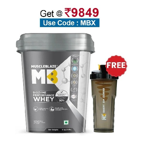 MuscleBlaze Biozyme Performance Whey,  8.8 lb  Rich Chocolate 