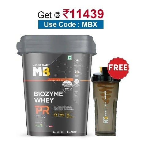 MuscleBlaze Biozyme Whey PR,  8.8 lb  Chocolate Fudge 