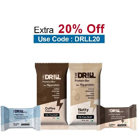 The Drill Assorted Box,  10 bar(s)  2×Nutty Cocoa 15g, 2×Coffee Cocoa 15g, 2×Coffee Cocoa Bite 10g, 4×Tender Cocoa bite 10g 