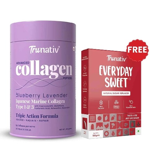 TruNativ Advanced Collagen Peptides,  200 g  Blueberry Lavender (Japanese Marine Collagen Type 1 & 3) 