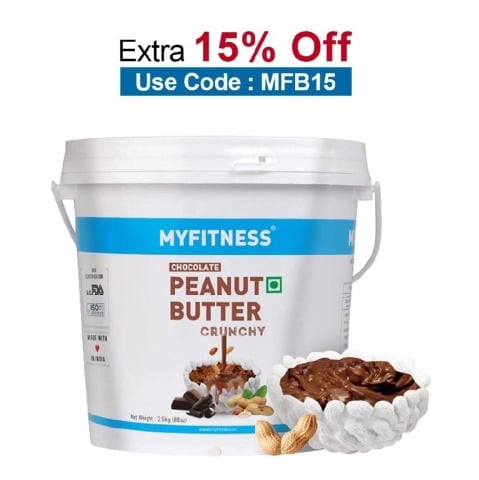 Myfitness by brnd.me Chocolate Peanut Butter,  2.5 kg  Crunchy 