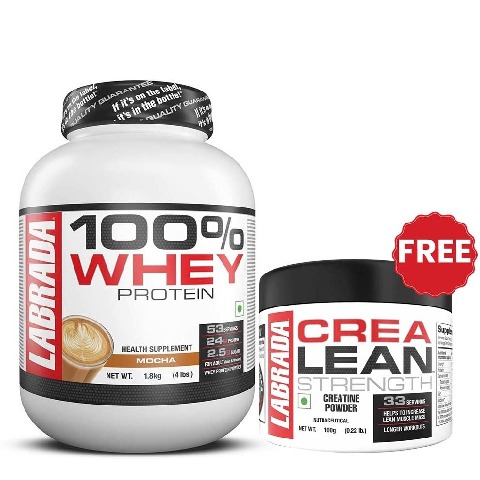 Labrada 100% Whey Protein,  4 lb  Mocha 