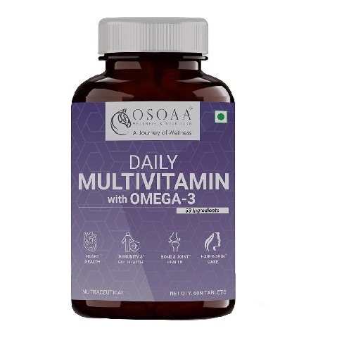 1 - Osoaa Daily Multivitamin with Omega 3,,  60 tablet(s)  Unflavoured 