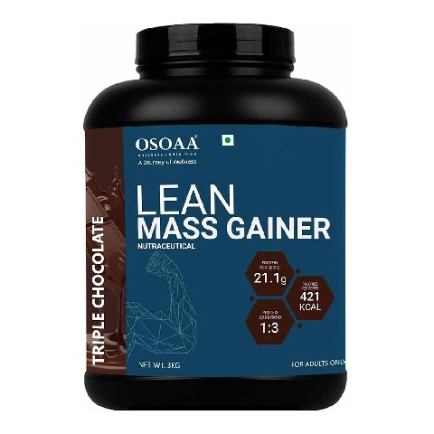 1 - Osoaa Lean Mass Gainer, 6.6 lb Triple Chocolate