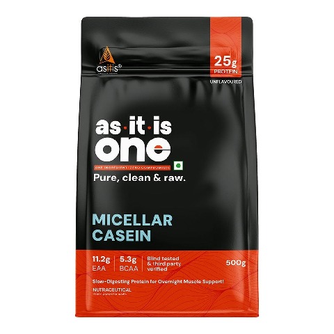 1 - AS-IT-IS Nutrition Micellar Casein,  1.1 lb  Unflavoured 
