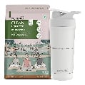 TrueBasics Clean Plant Protein 2.2 lb Chocolate & Steel Pro Shaker 700 ml Combo