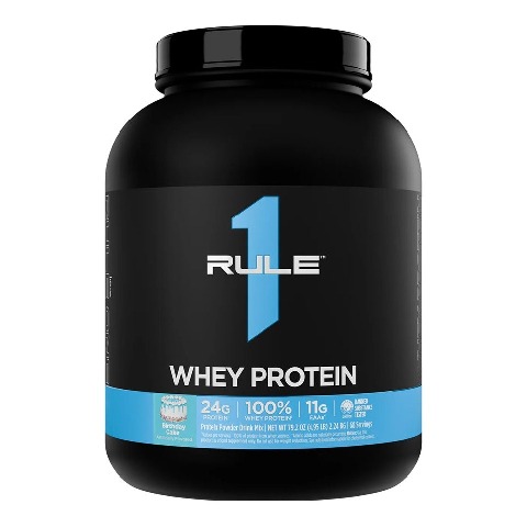 1 - Rule One 100% Whey Protein, 4.95 lb Birthday Cake